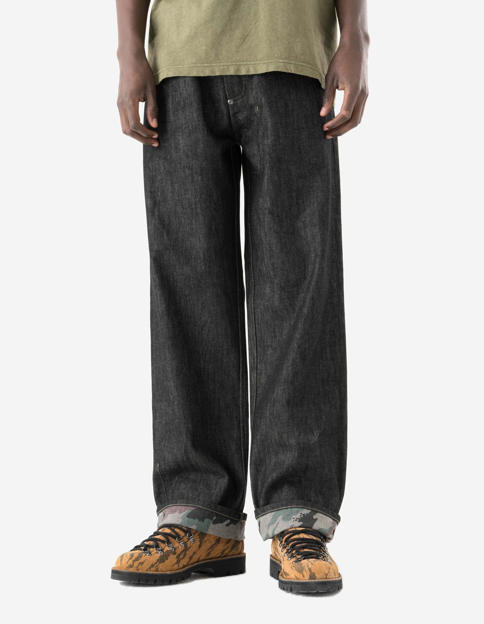 1484 Hemp Denim 7 Pocket Jeans Black