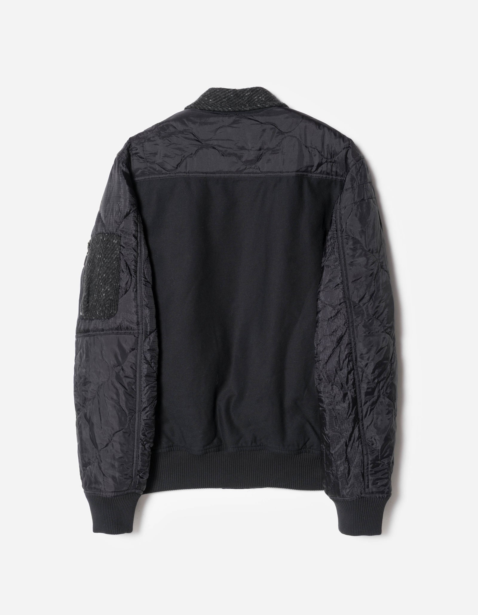 4083 Upcycled A2 Flight Jacket Black