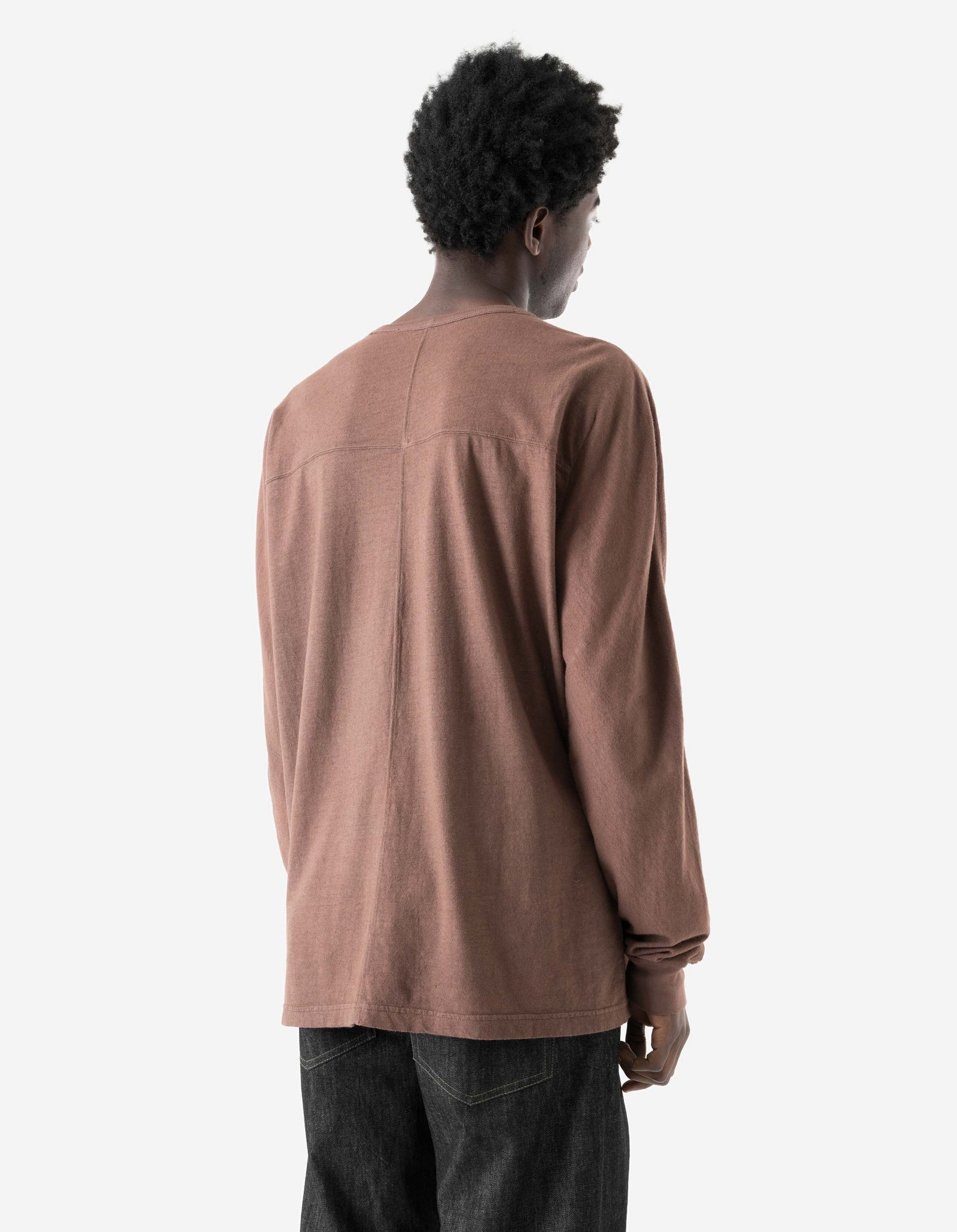 5245 Hemp Cross Loose L/S T-Shirt Earth Brown
