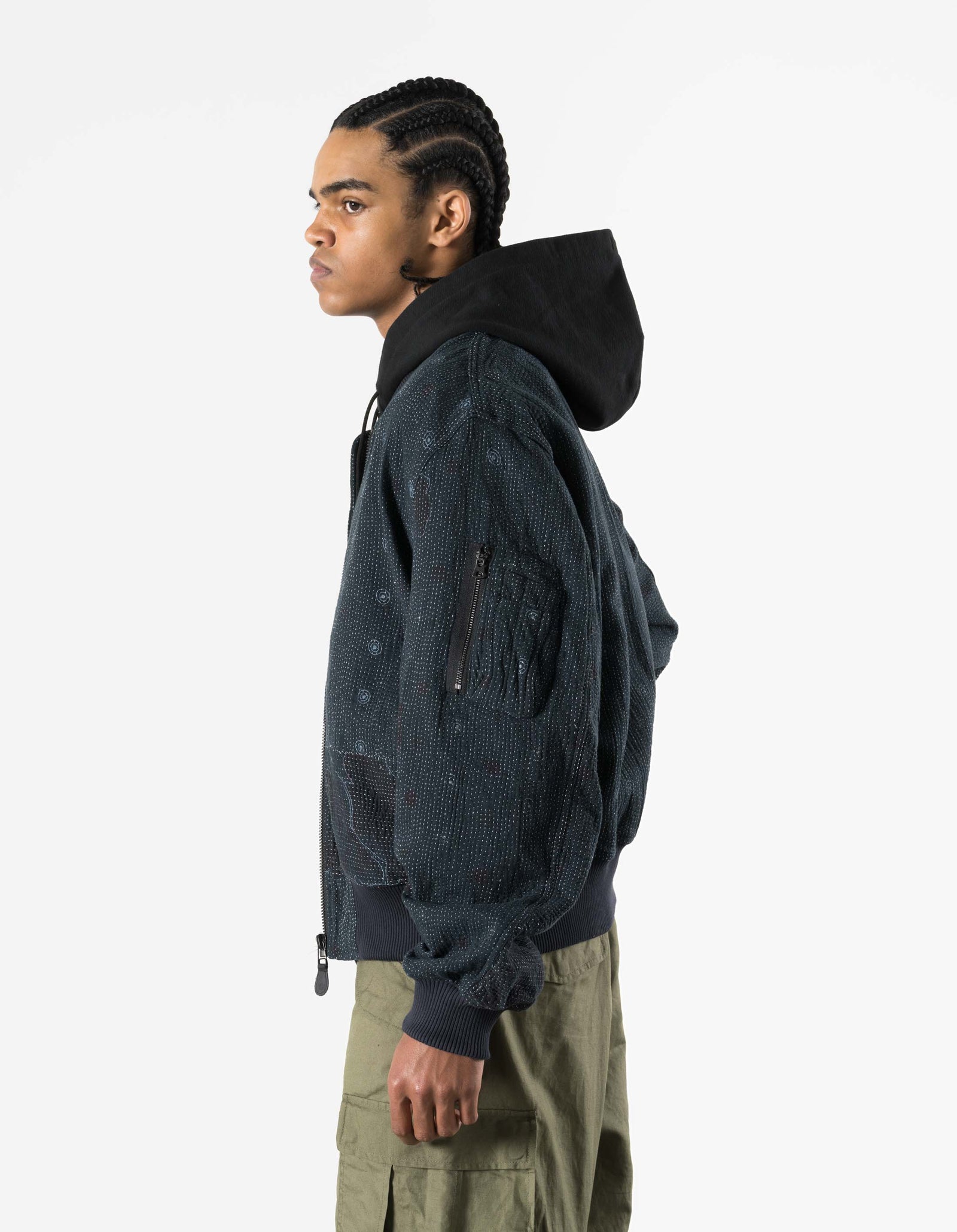 7178 Upcycled MA-1 Jacket Vintage Navy