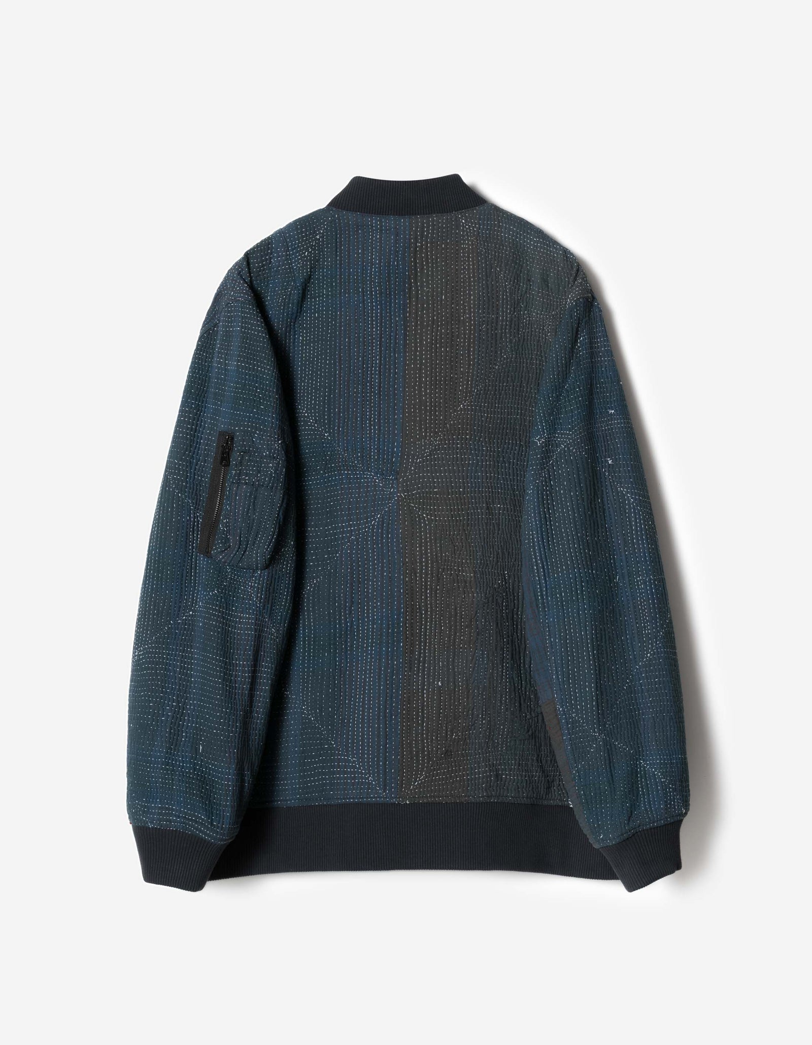 7186 Upcycled MA-1 Kimono Navy
