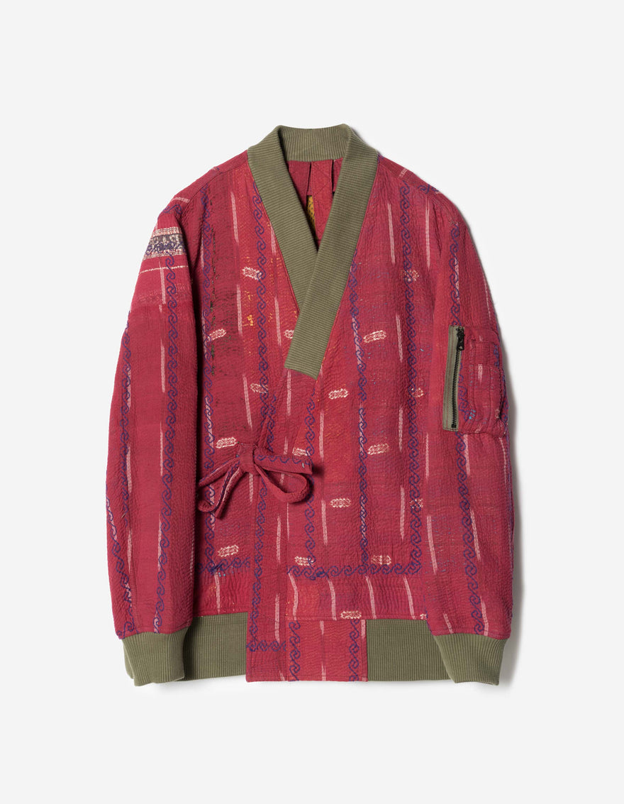 7191 Upcycled MA1 Kimono Multi