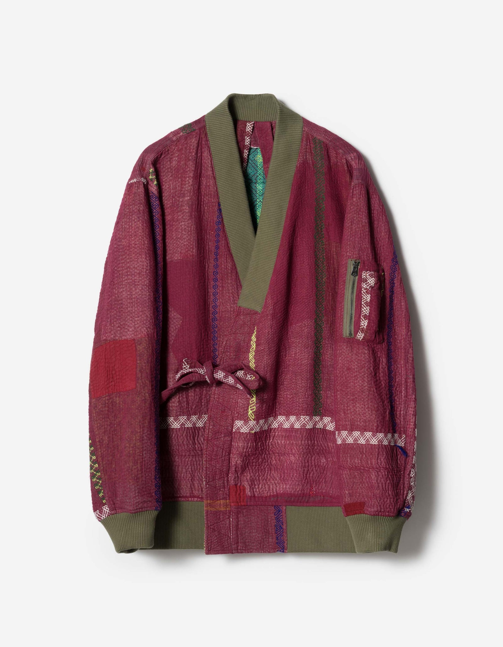 7191 Upcycled MA1 Kimono Multi