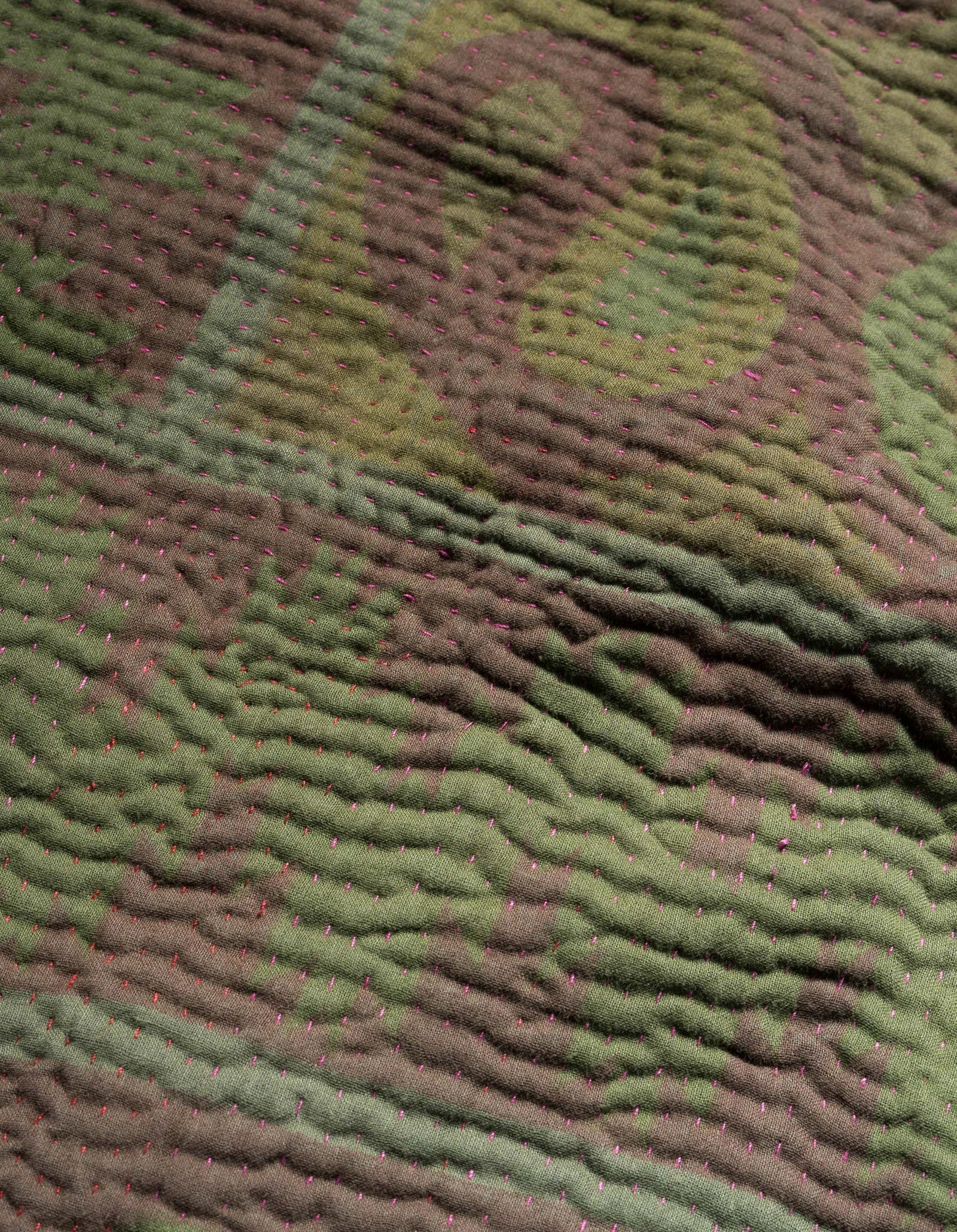 7196 Upcycled Blanket Olive B