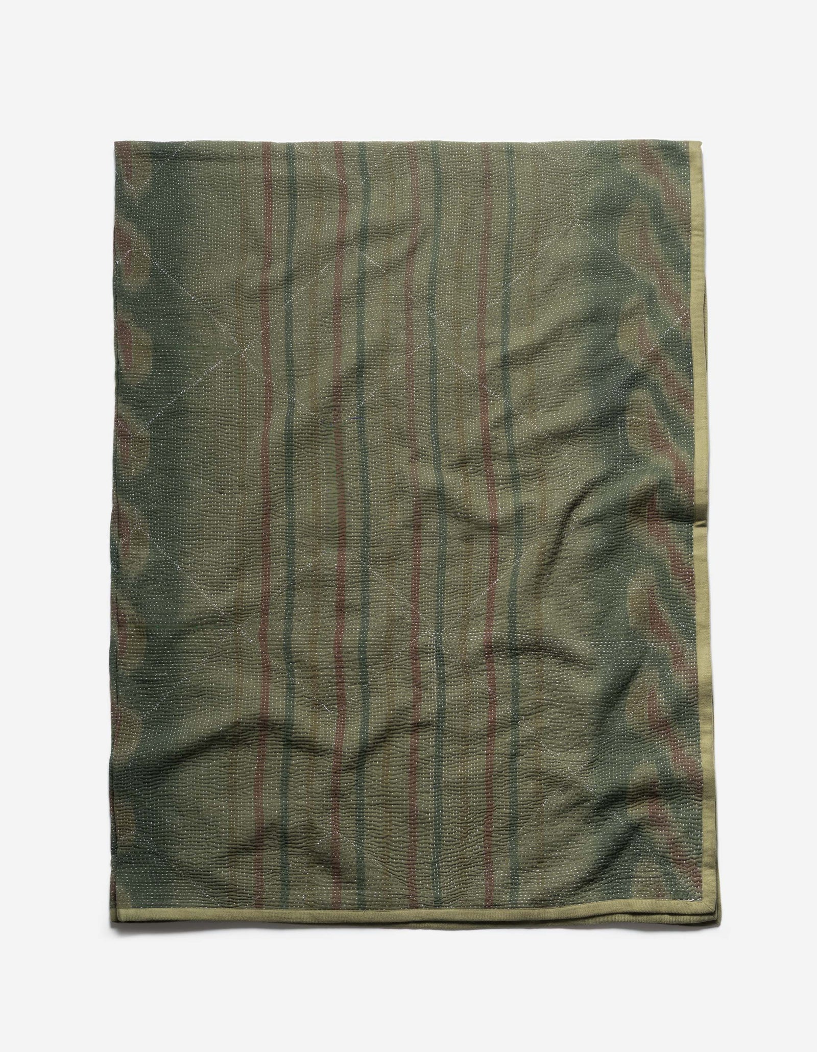 7196 Upcycled Blanket Olive A