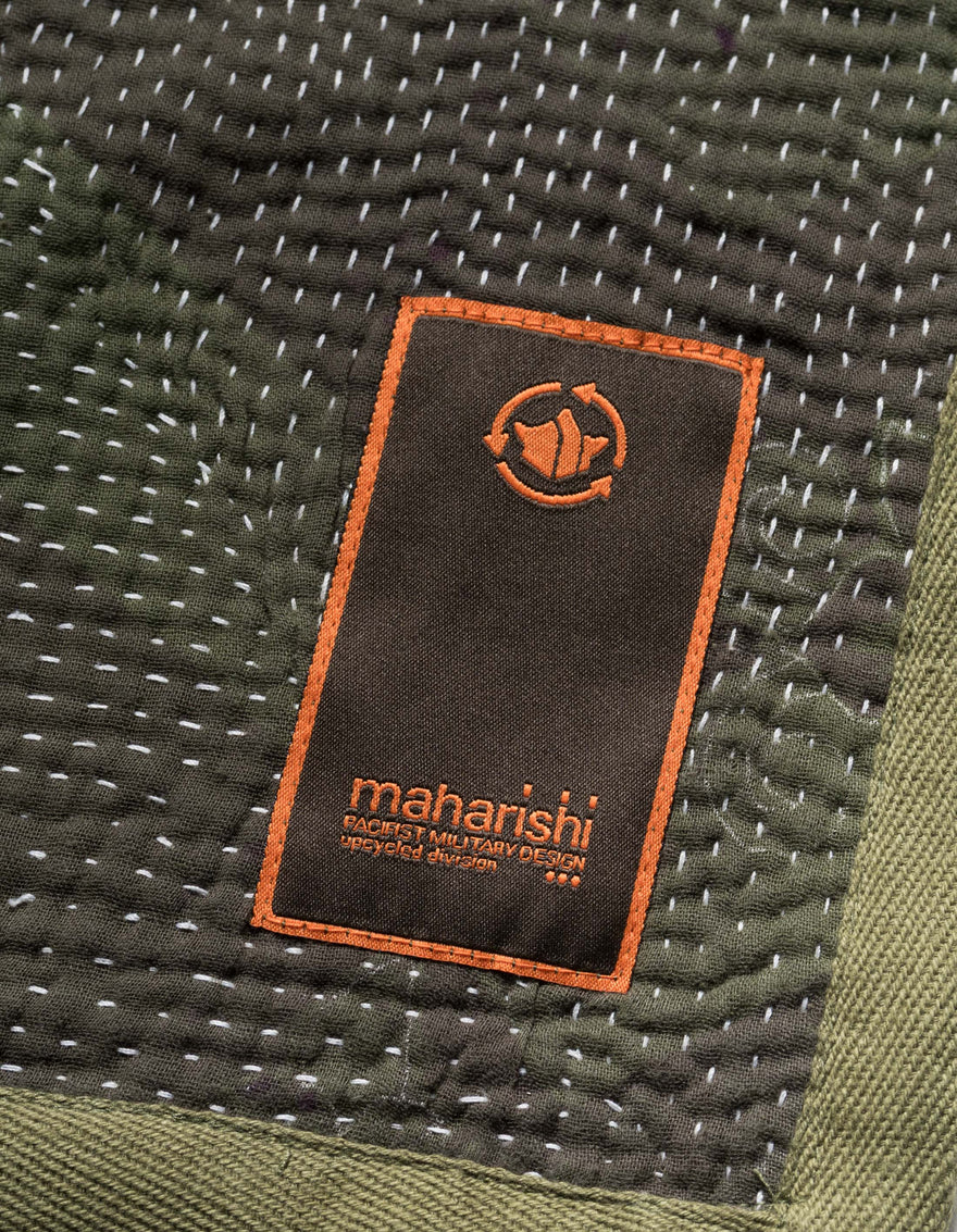 7196 Upcycled Blanket Olive A