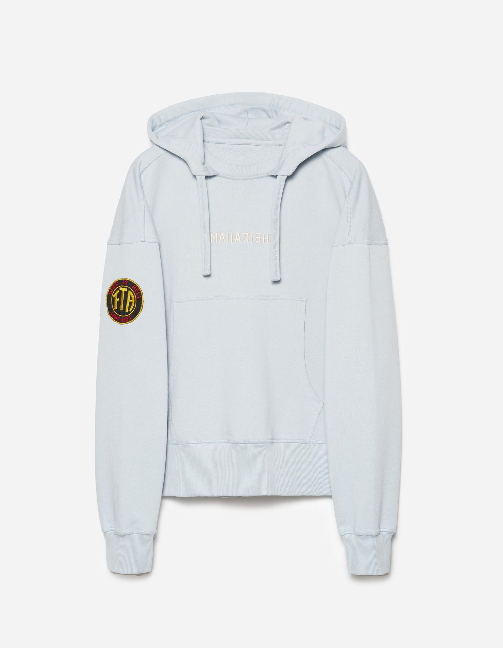 7244 Temple M Vintage Hooded Sweat Light Blue