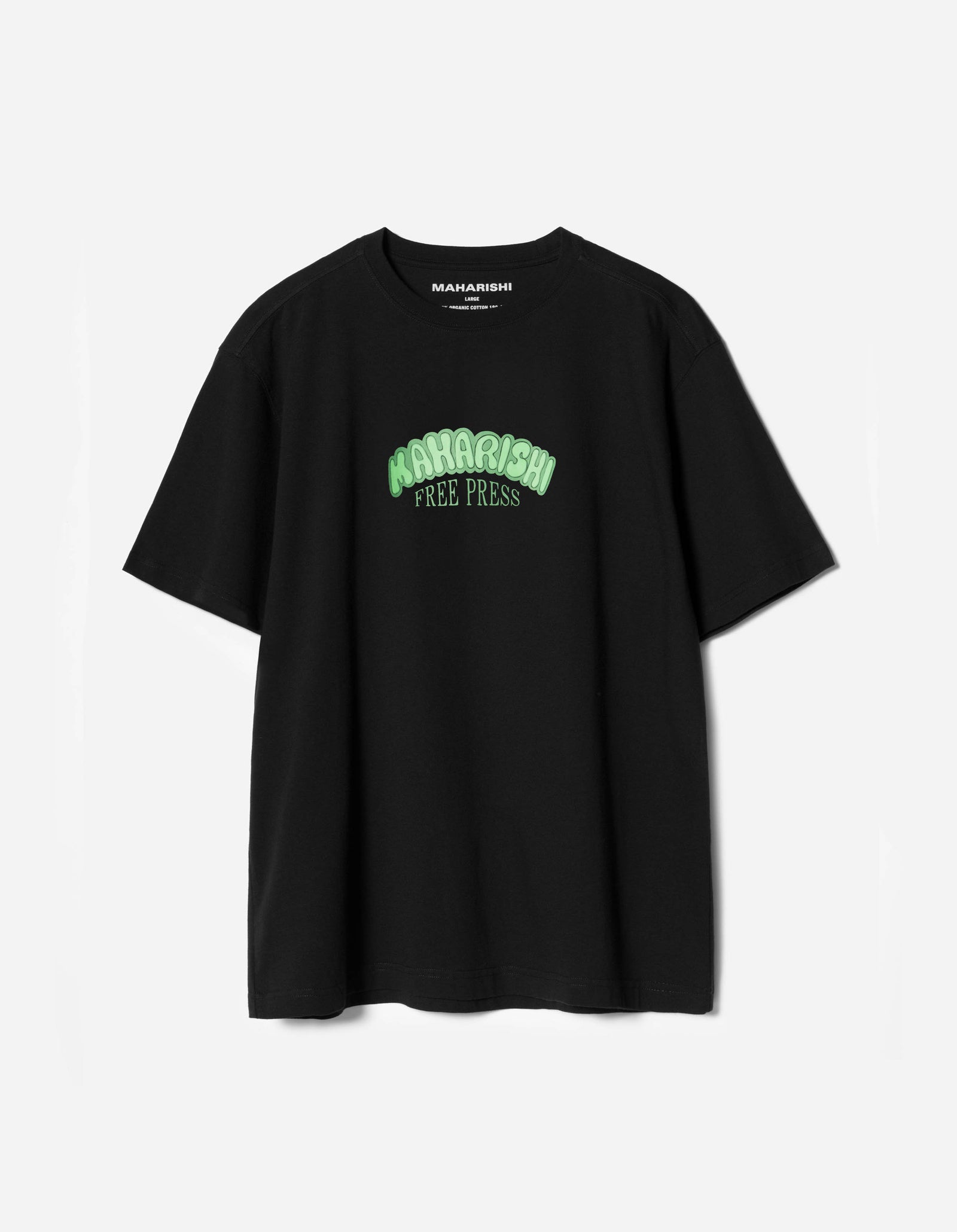 7261 Peace & Love Press S/S T-Shirt Black