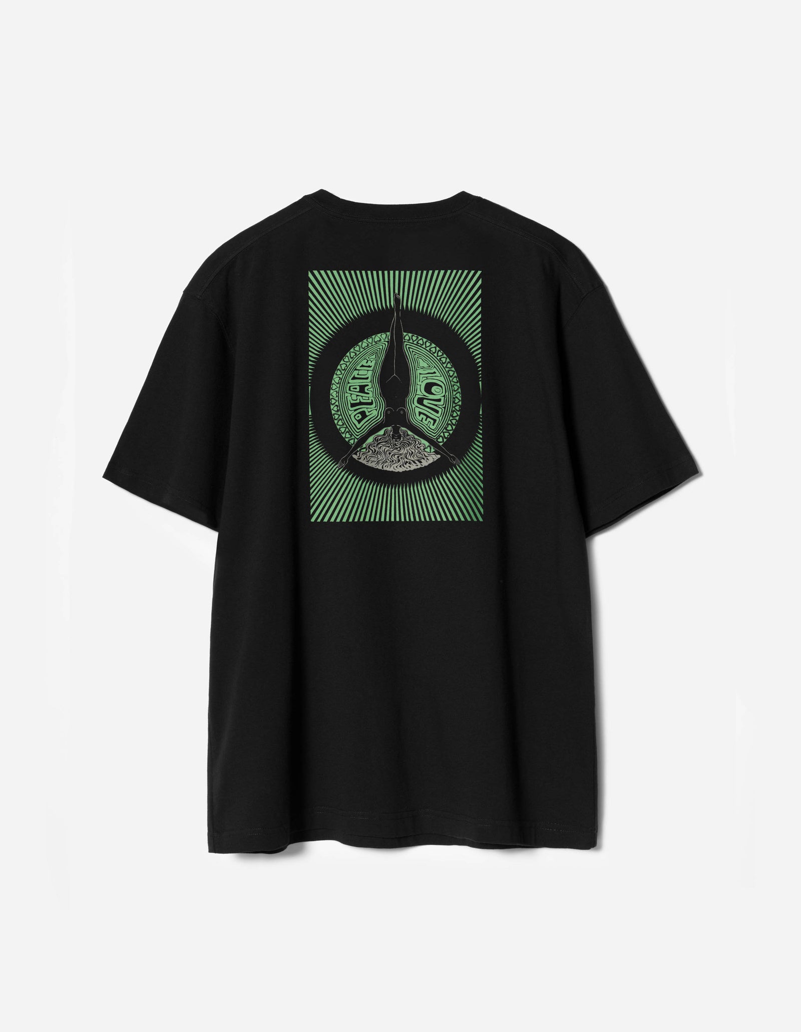 7261 Peace & Love Press S/S T-Shirt Black