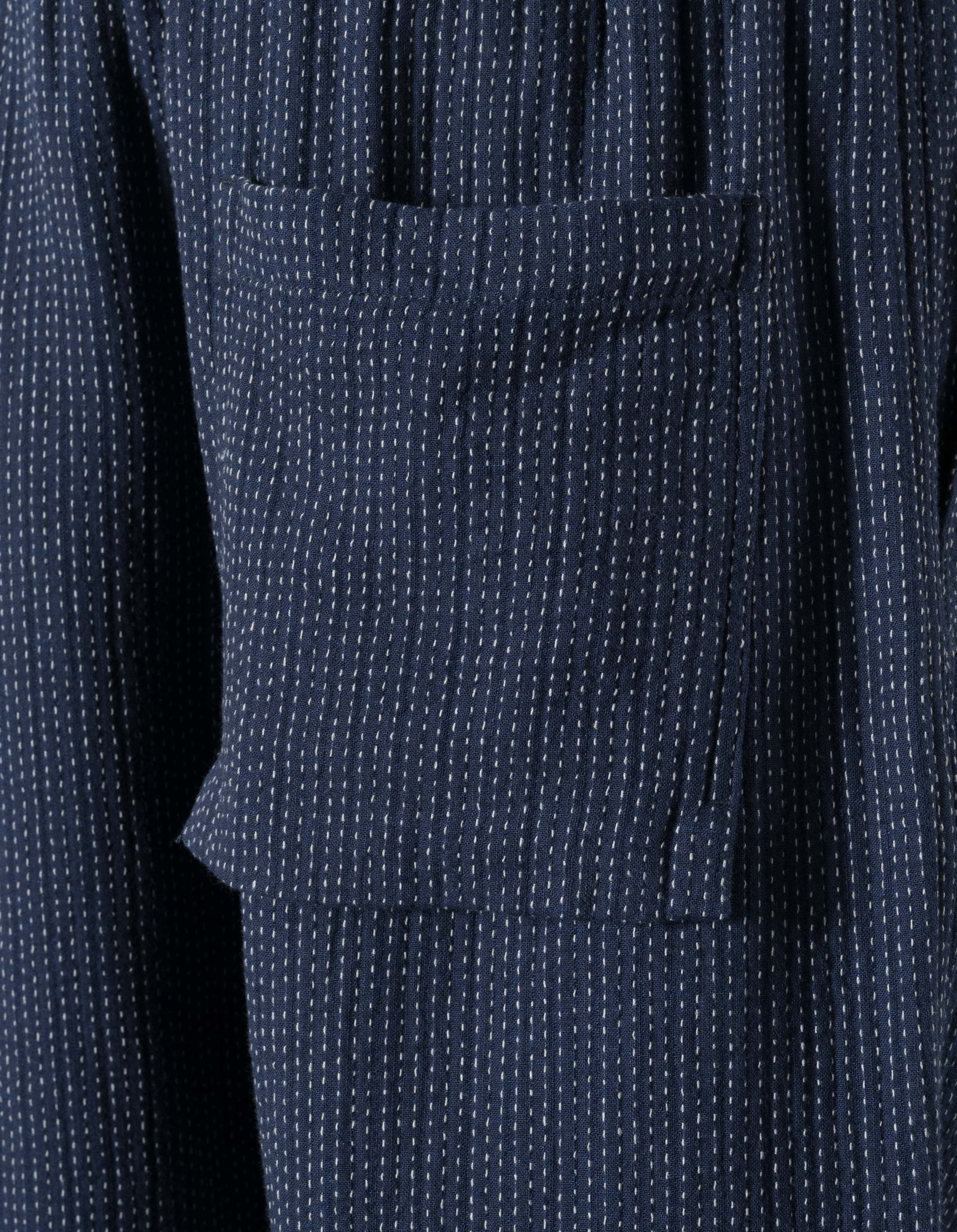 7300 Light Kantha Asym Track Pant Indigo