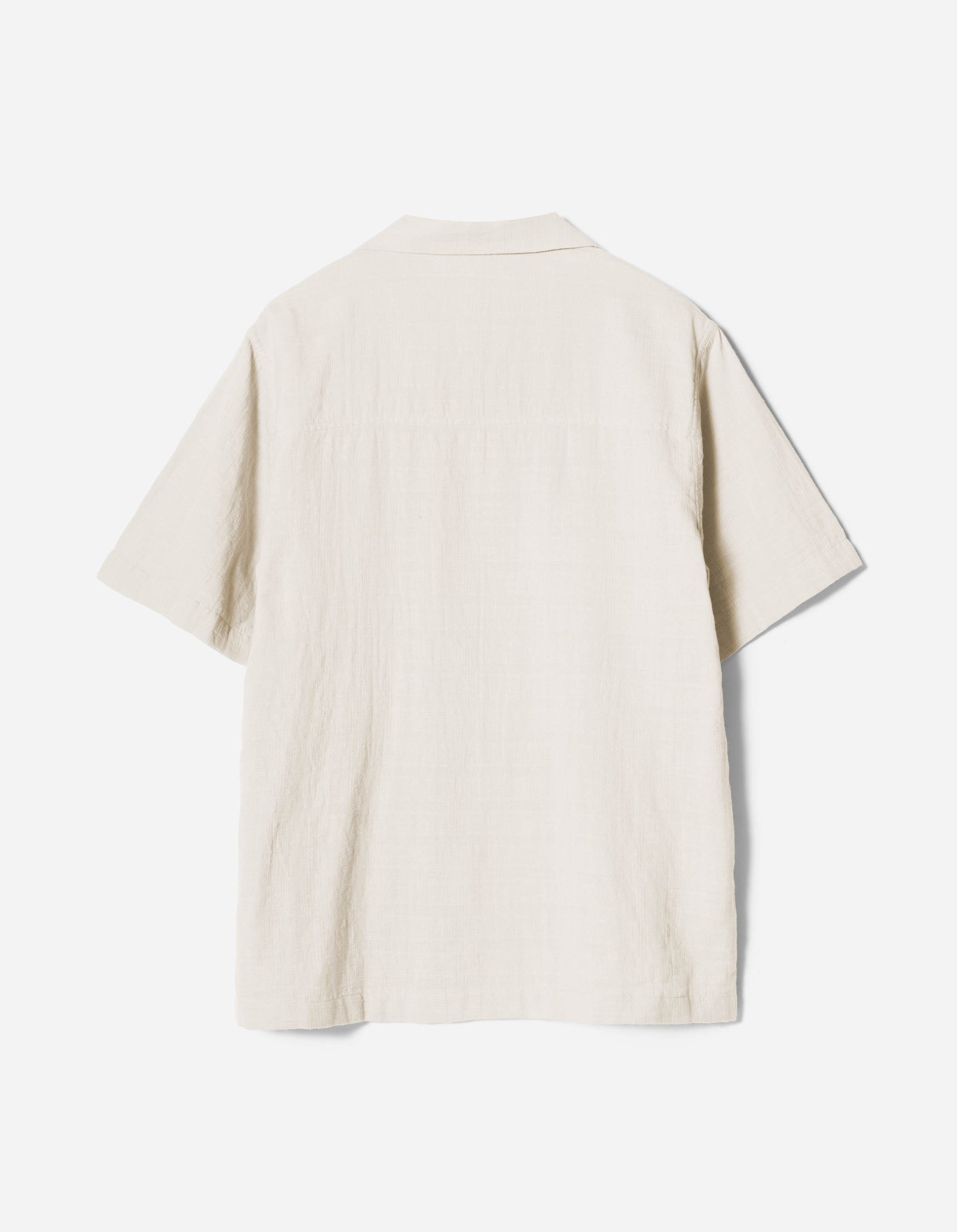 7316 Light Double Voile Cuban Shirt Ecru