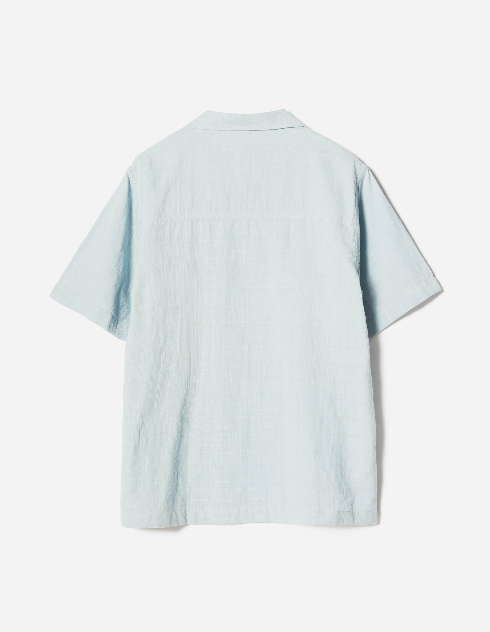 7316 Light Double Voile Cuban Shirt Light Blue