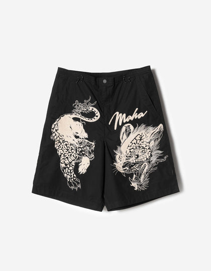 7337 Chimera Oversized Snoshorts Black