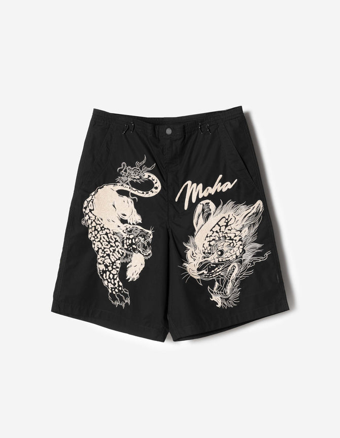 7337 Chimera Oversized Snoshorts Black