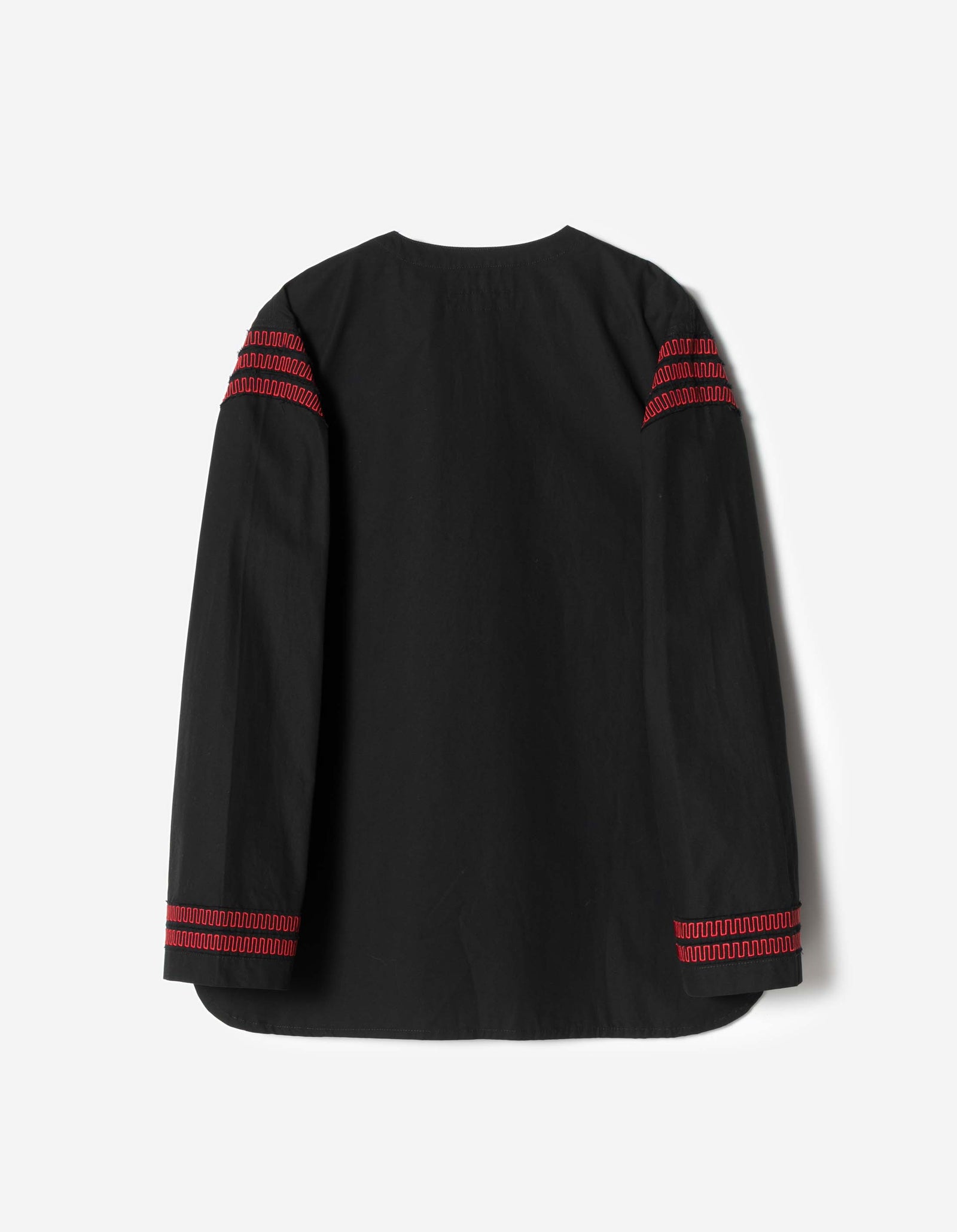 7341 Hill Tribe Kurta Shirt Black