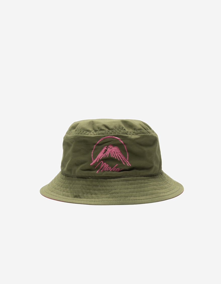7346 Peace Dove Bucket Hat Olive/Pink
