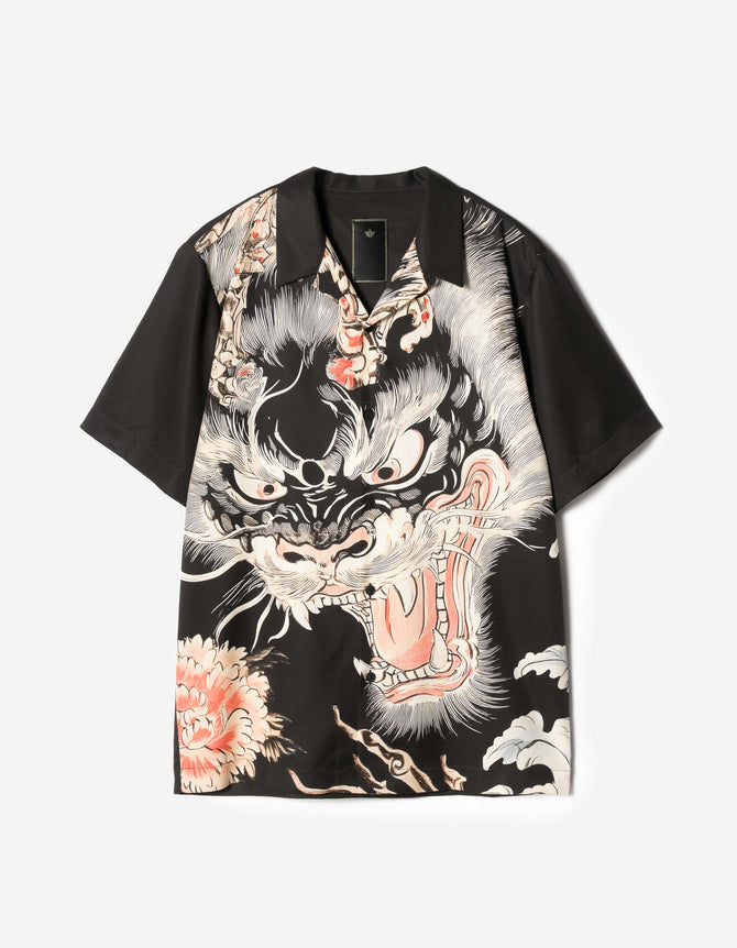 7357 Chimera Camp Collar Shirt Black