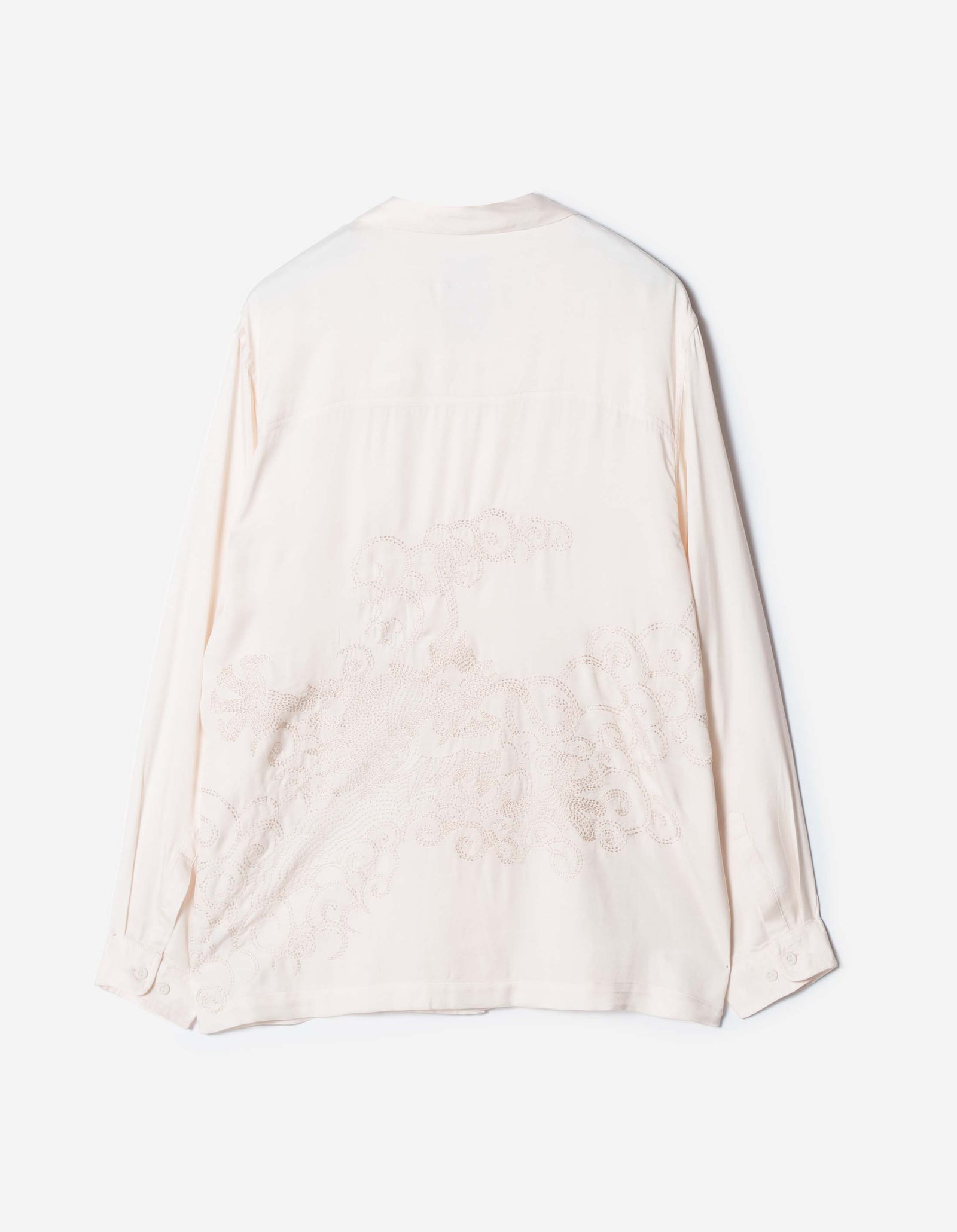 7365 Ascending Dragon Cupro Shirt Ecru