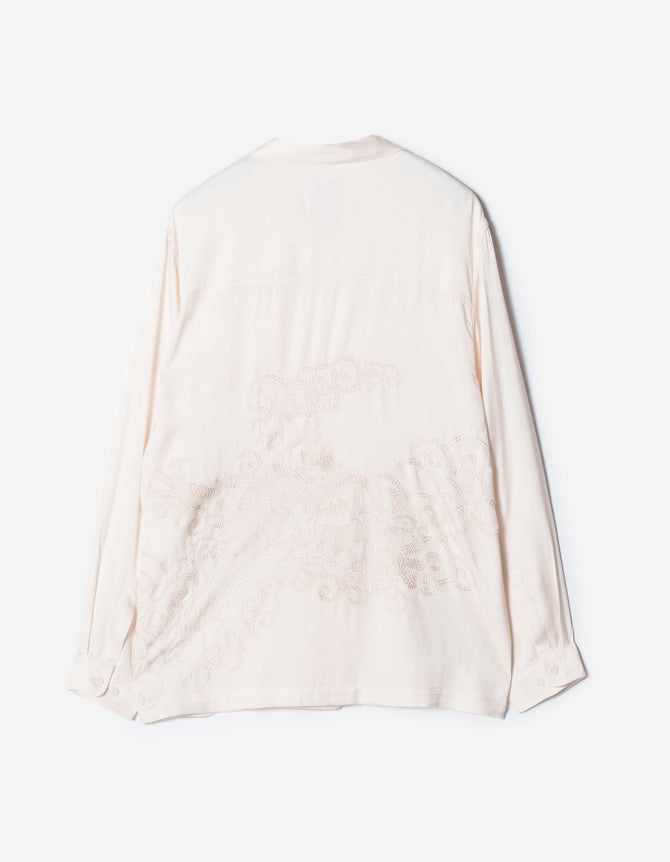 7365 Ascending Dragon Cupro Shirt Ecru
