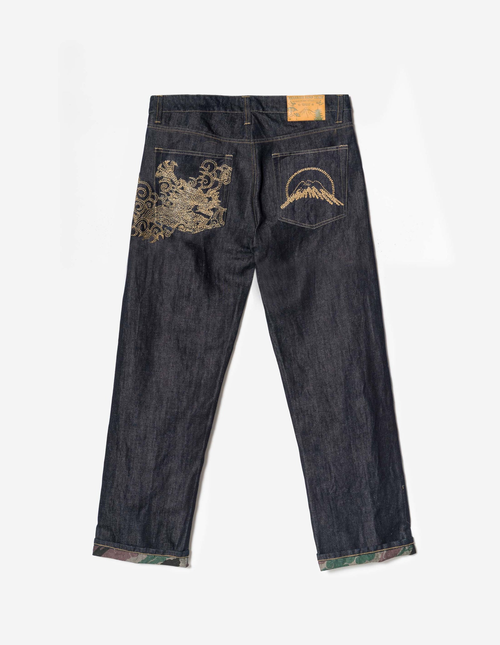 7336 Rising Dragon Hemp Jeans Indigo