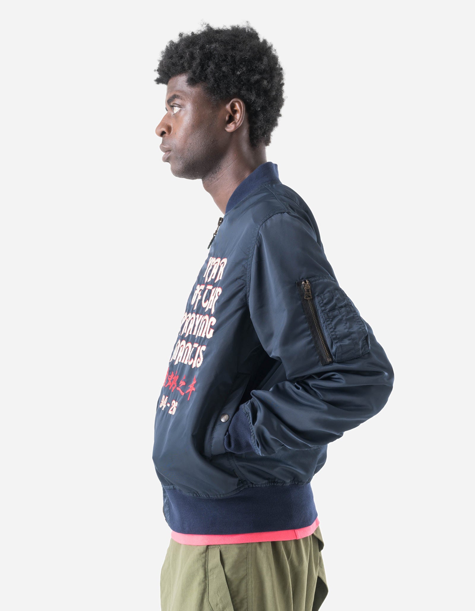 7556 7 Star Mantis MA1 Jacket Navy