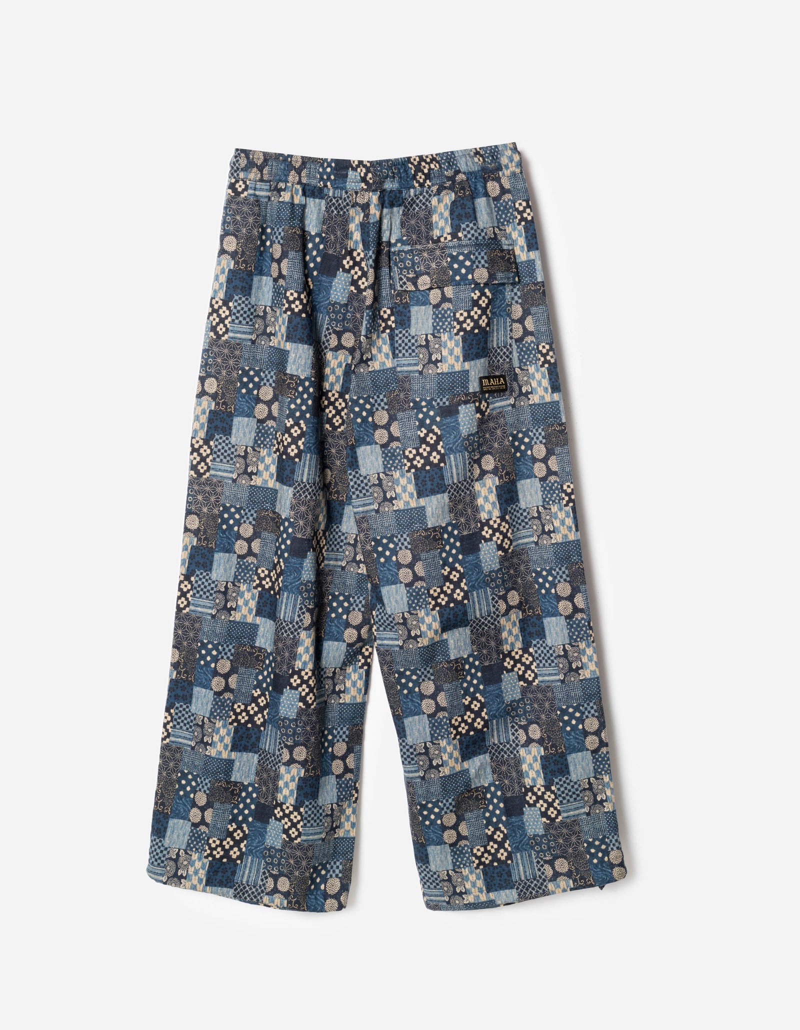 7607 Wagara Loose Pleated Pants Aizome Navy