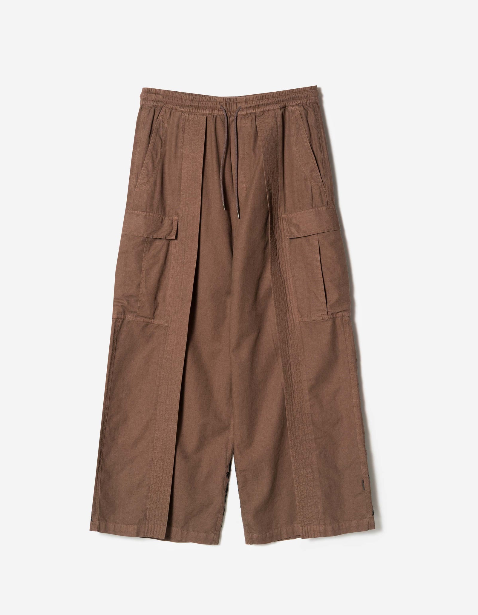 7688 Thai Temple Cropped Hakama Earth Brown