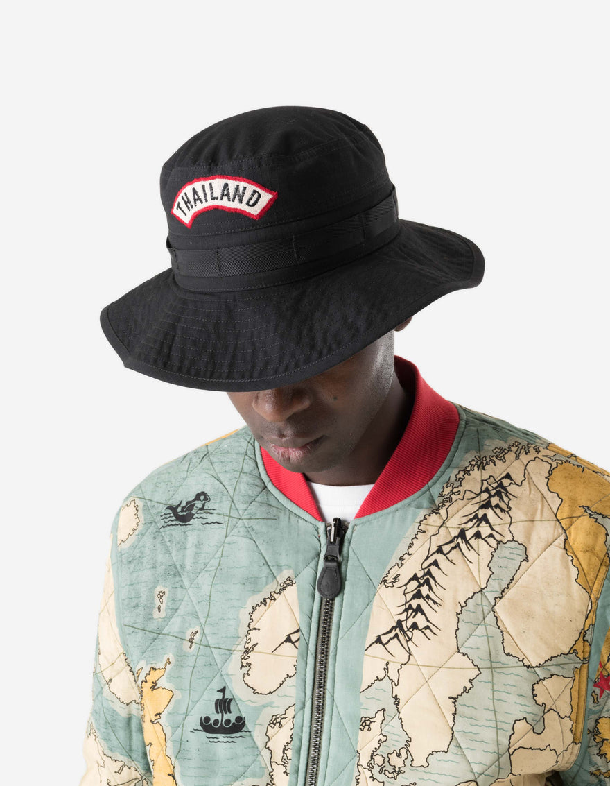 7693 Cordura Ripstop WR Boonie Hat Black