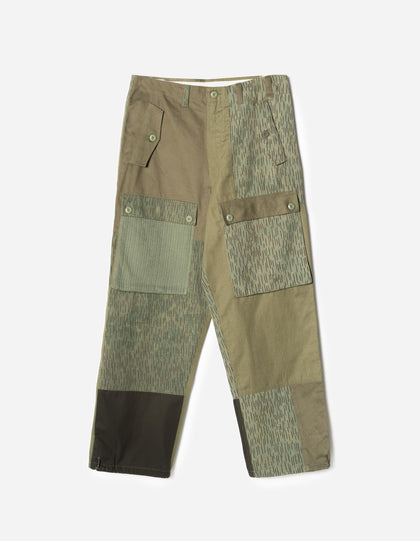 7725 Upcycled M60 Camo Cargo Pants Olive