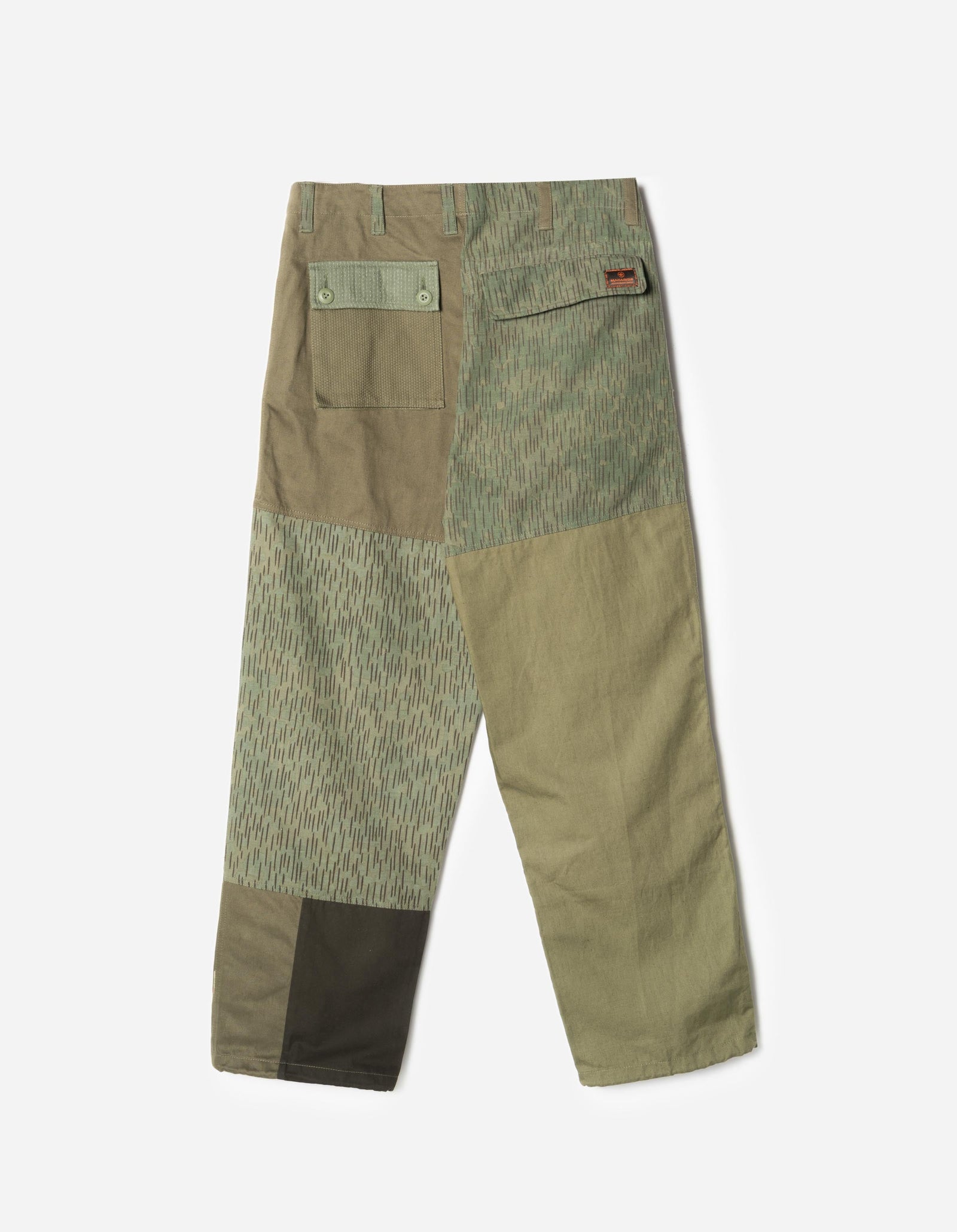 7725 Upcycled M60 Camo Cargo Pants Olive