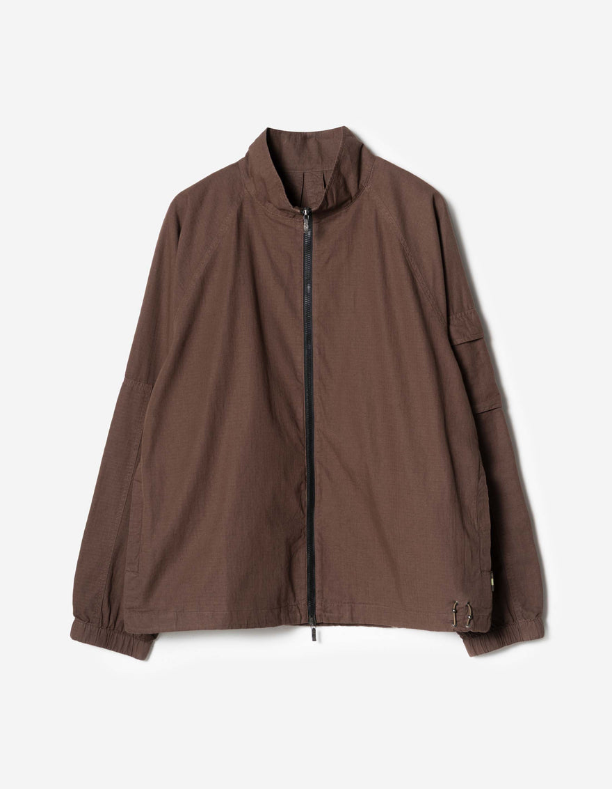 7740 Hemp Ripstop Track Jacket Earth Brown