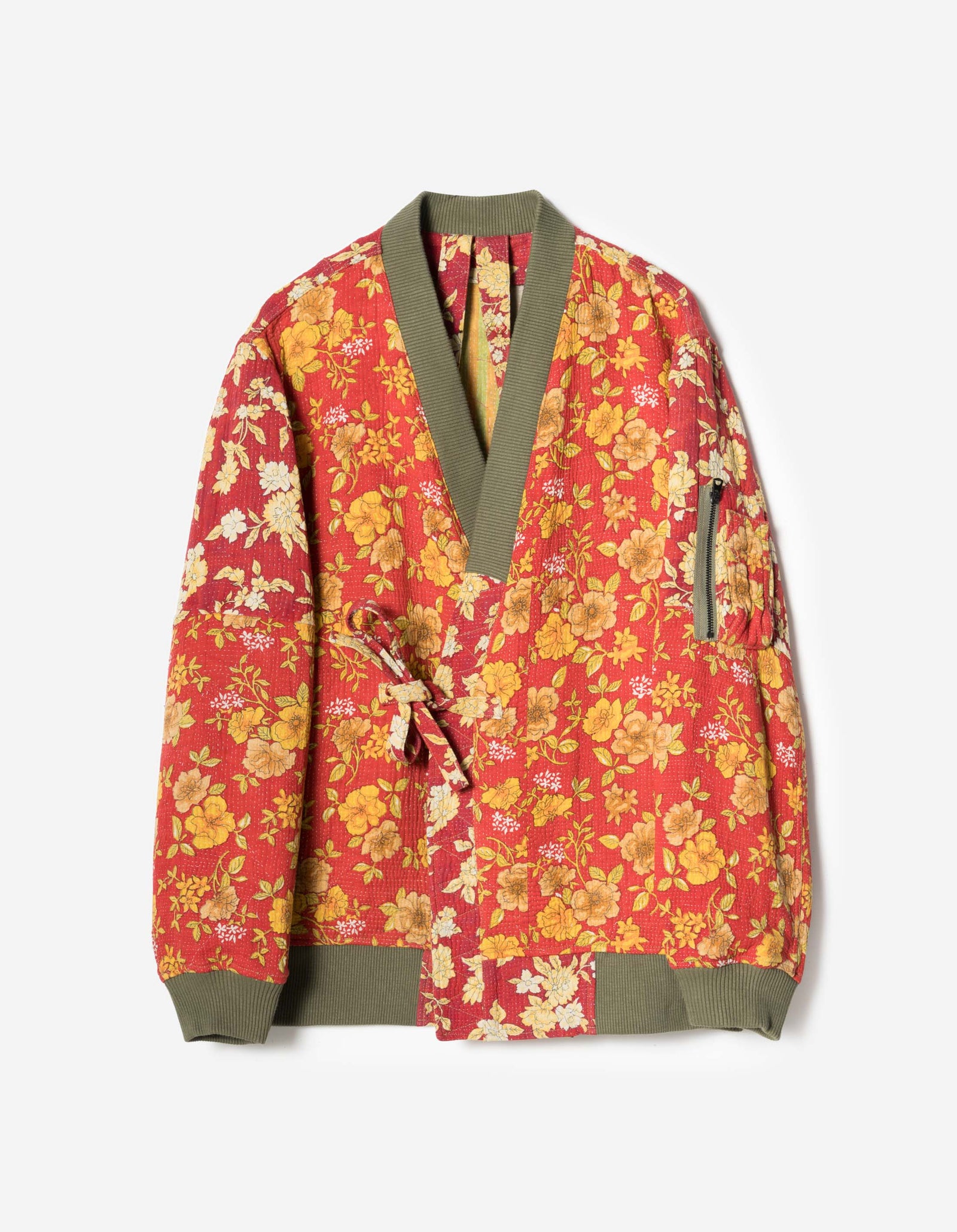 7809 Upcycled MA1 Kimono Multi • One Size - XL