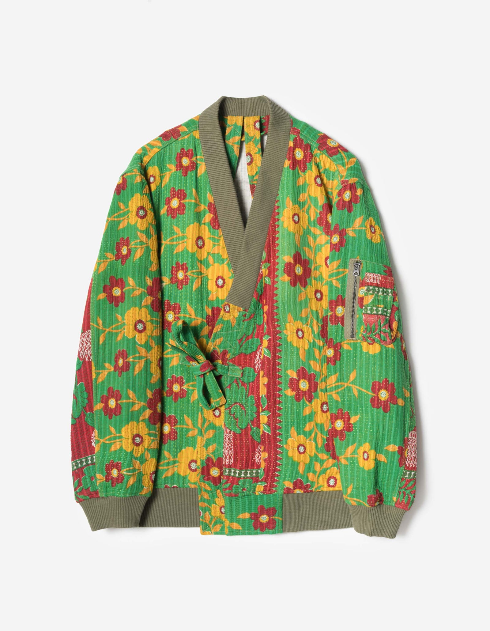 7809 Upcycled MA1 Kimono Multi • One Size - L