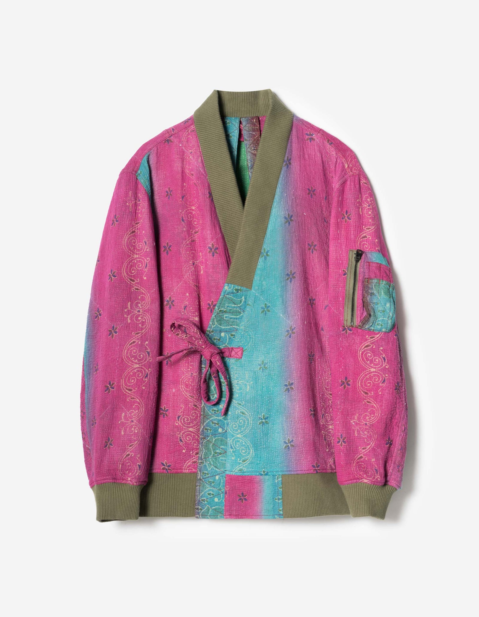 7809 Upcycled MA1 Kimono Multi • One Size - L
