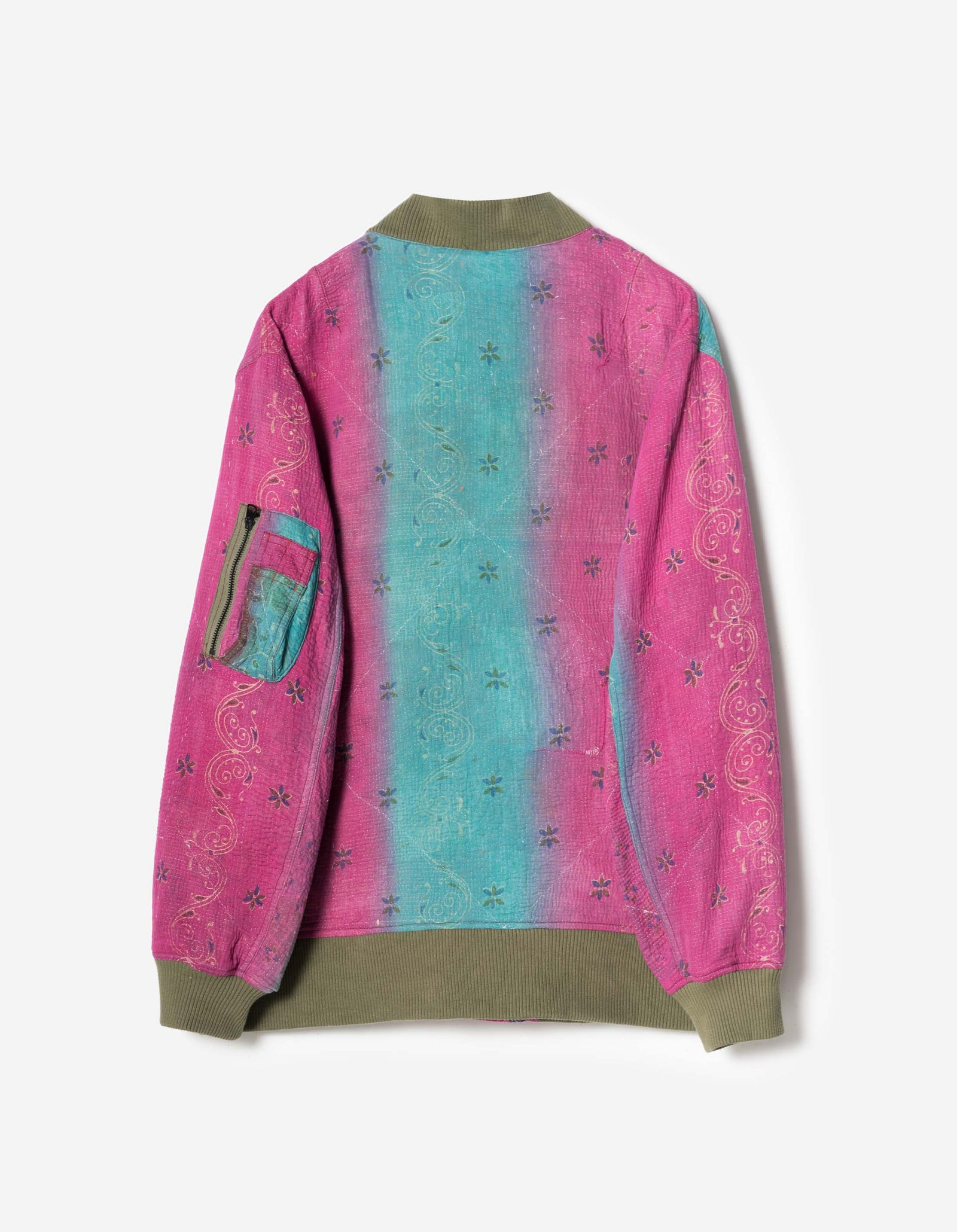 7809 Upcycled MA1 Kimono Multi • One Size - L