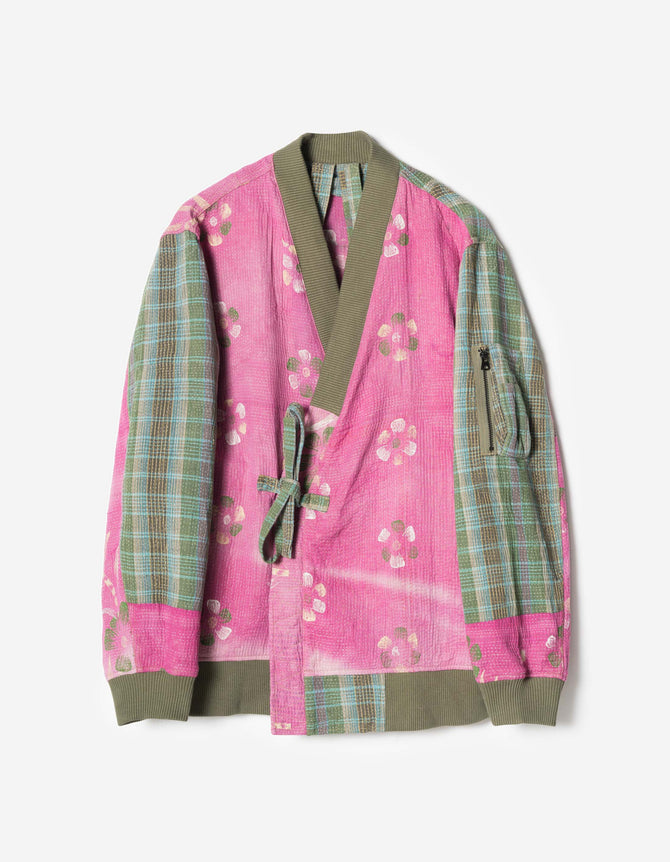 7809 Upcycled MA1 Kimono Multi • One Size - M