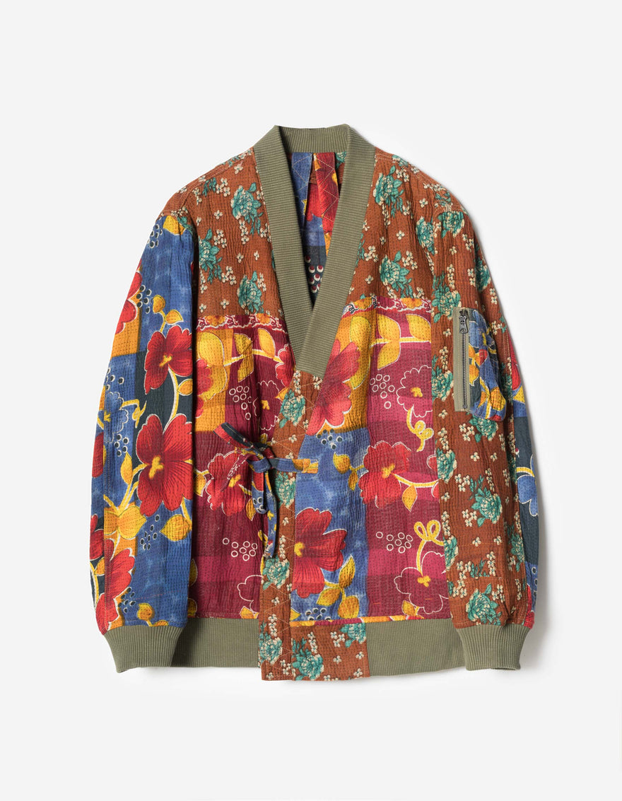 7809 Upcycled MA1 Kimono Multi • One Size - S
