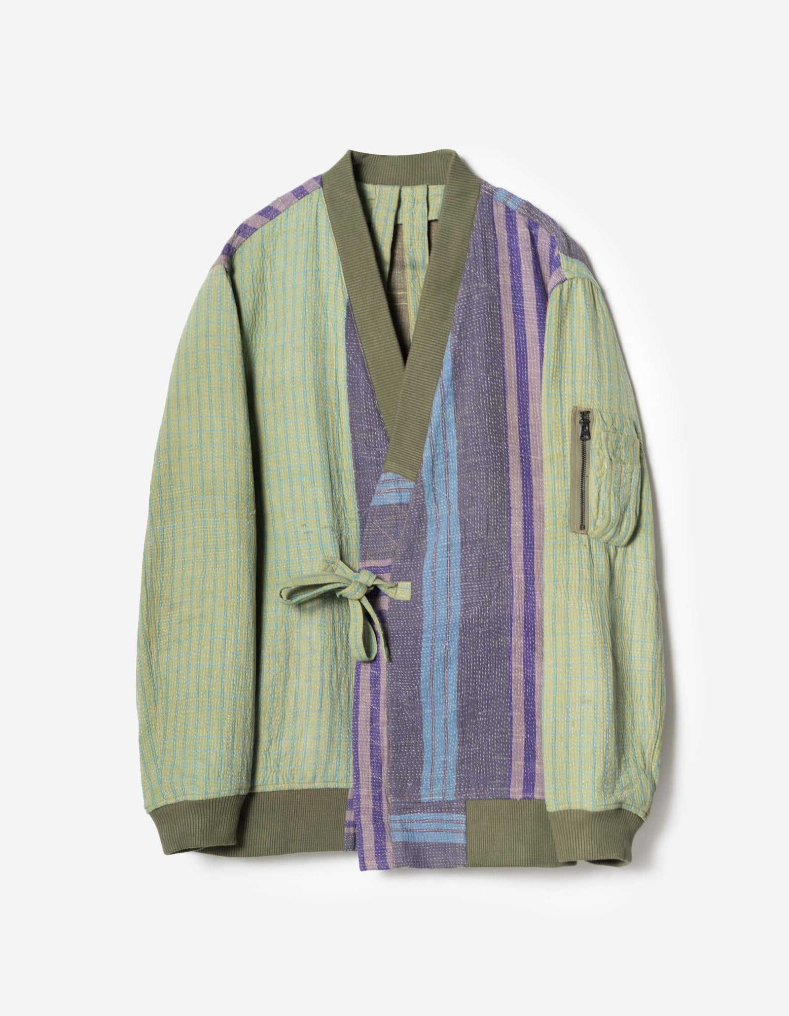 7809 Upcycled MA1 Kimono Multi • One Size - XL