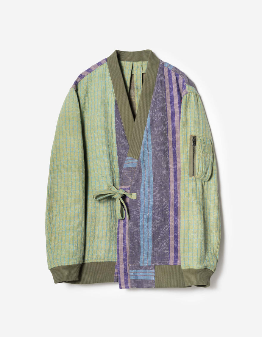 7809 Upcycled MA1 Kimono Multi • One Size - XL