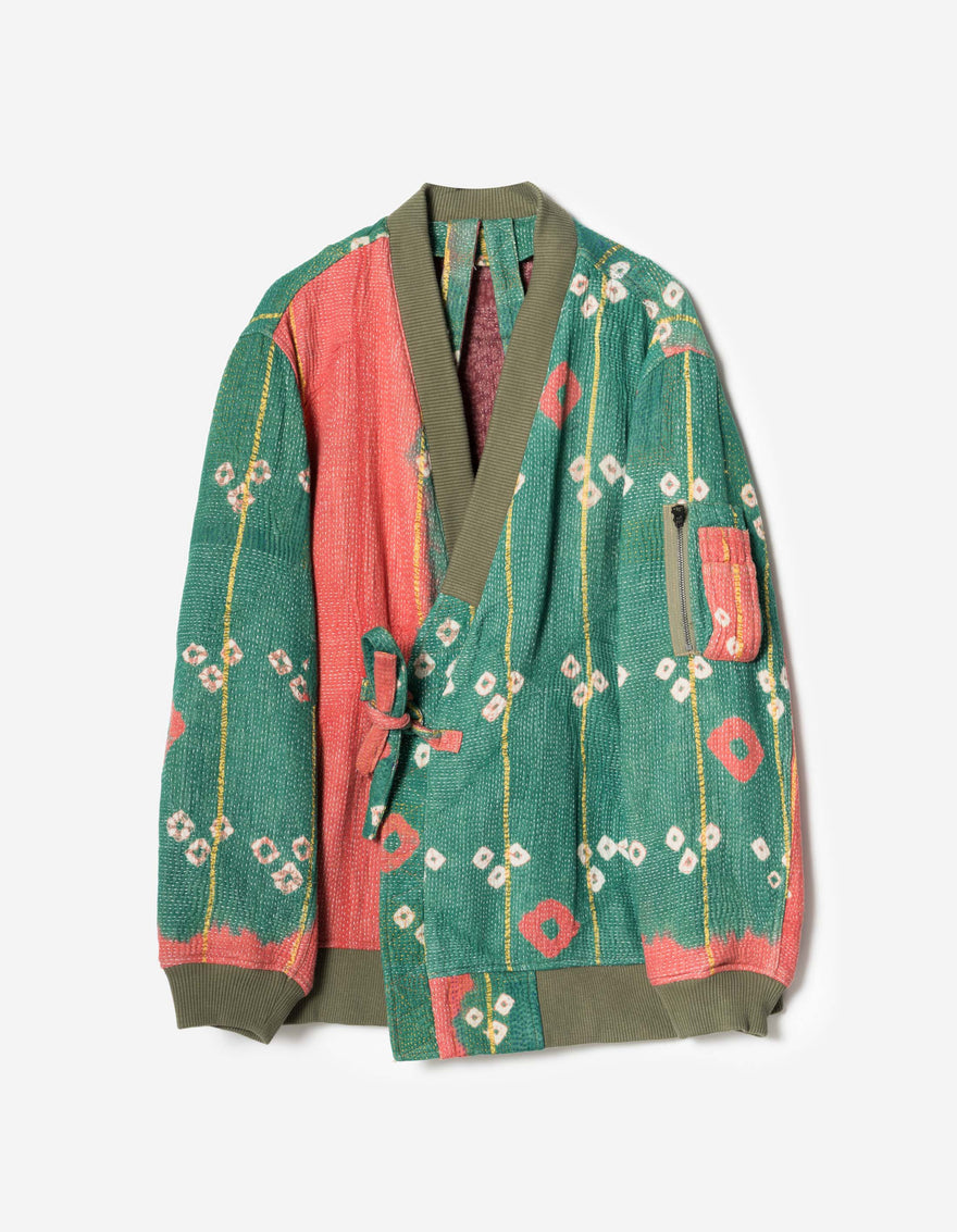 7809 Upcycled MA1 Kimono Multi • One Size - XL