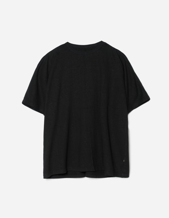 5234 Hemp Cross Loose S/S T-Shirt Black