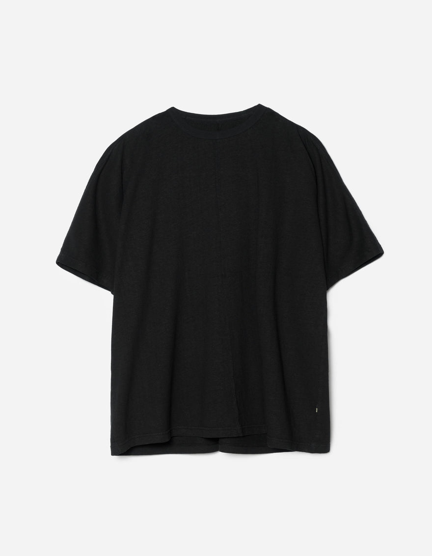 5234 Hemp Cross Loose S/S T-Shirt Black