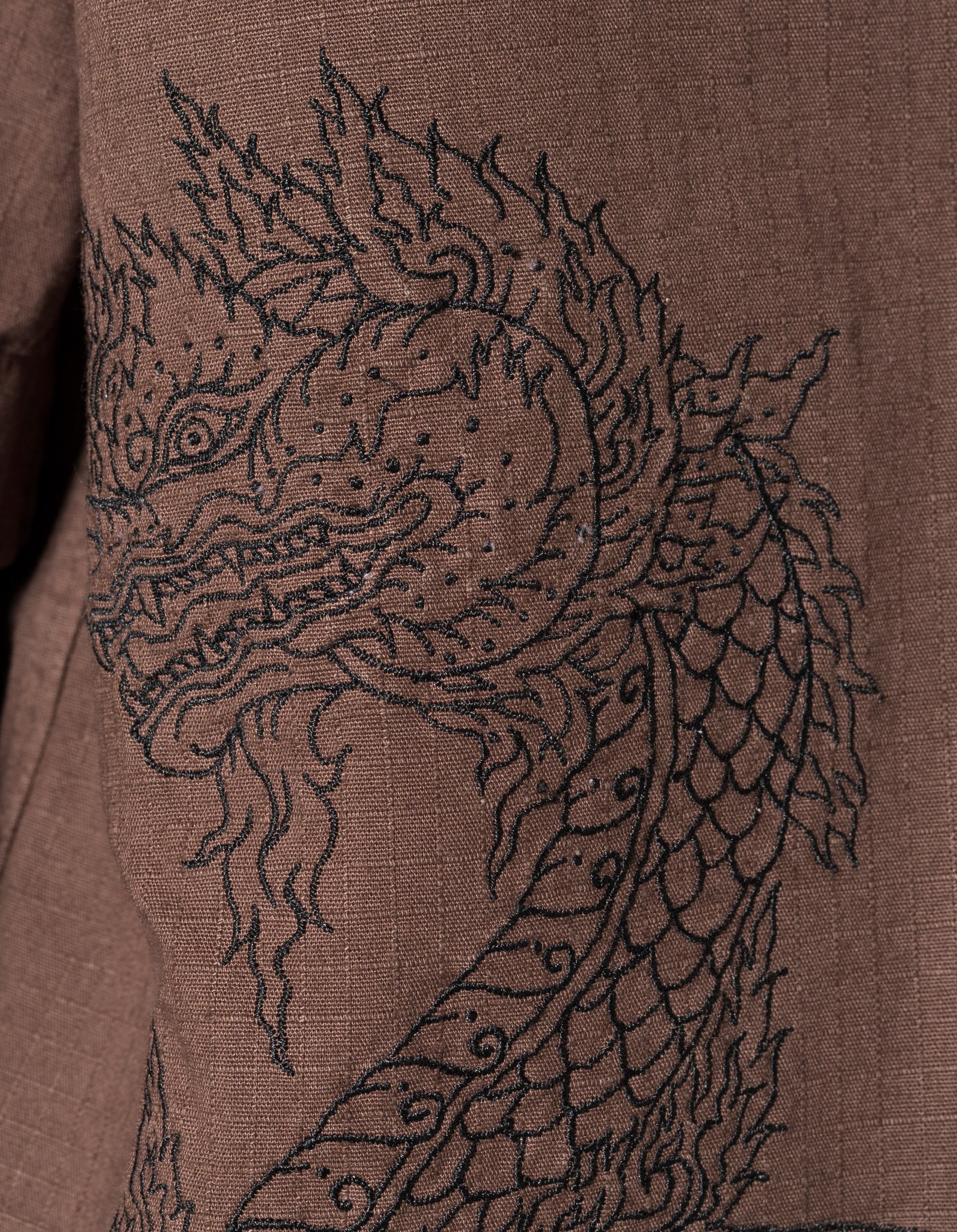 7680 Mantra Camp Collar Shirt Earth Brown
