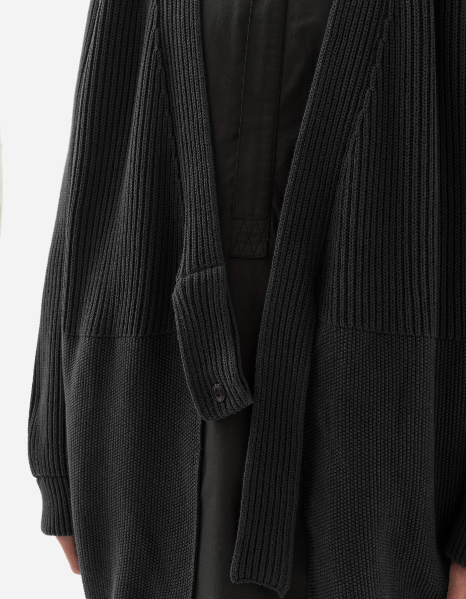 7272 Maharishi Knitted Kimono Black