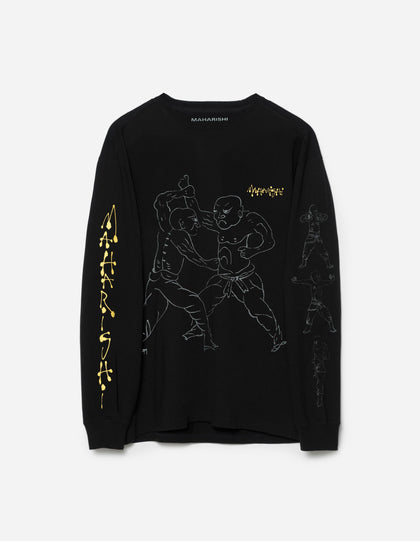 7553 Kung Fu Manual L/S T-Shirt Black