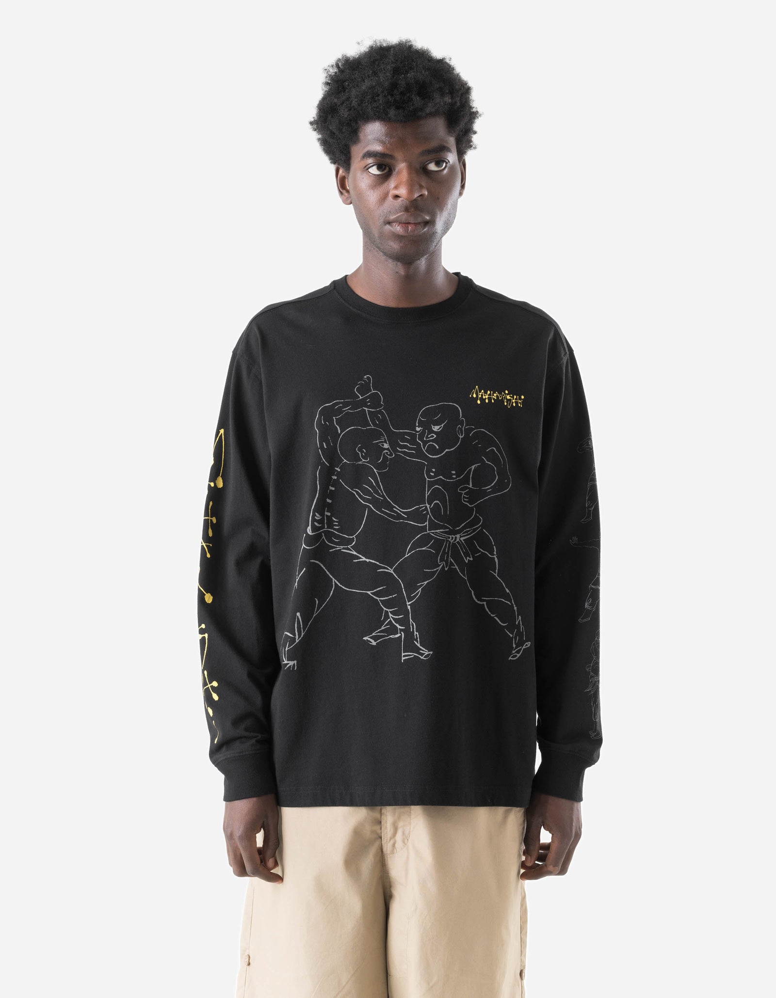 7553 Kung Fu Manual L/S T-Shirt Black