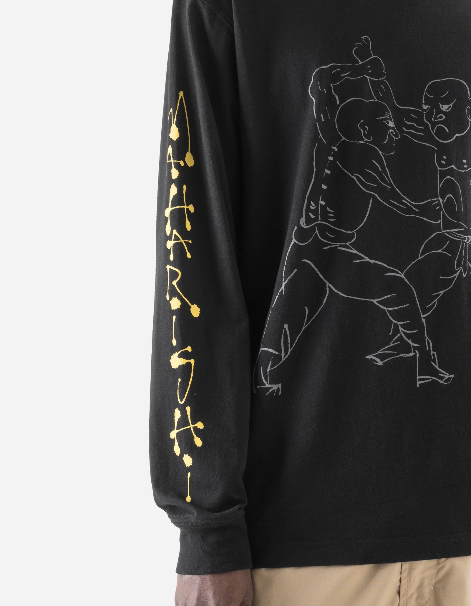 7553 Kung Fu Manual L/S T-Shirt Black
