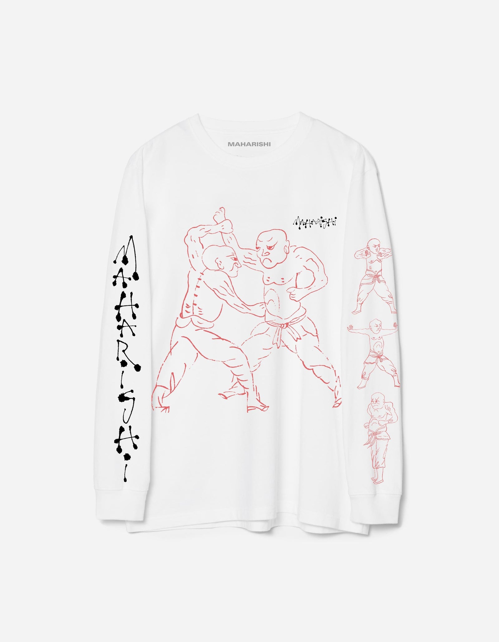 7553 Kung Fu Manual L/S T-Shirt White