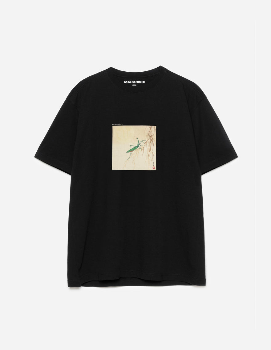 7554 Mantis and Temple Moon S/S T-Shirt Black