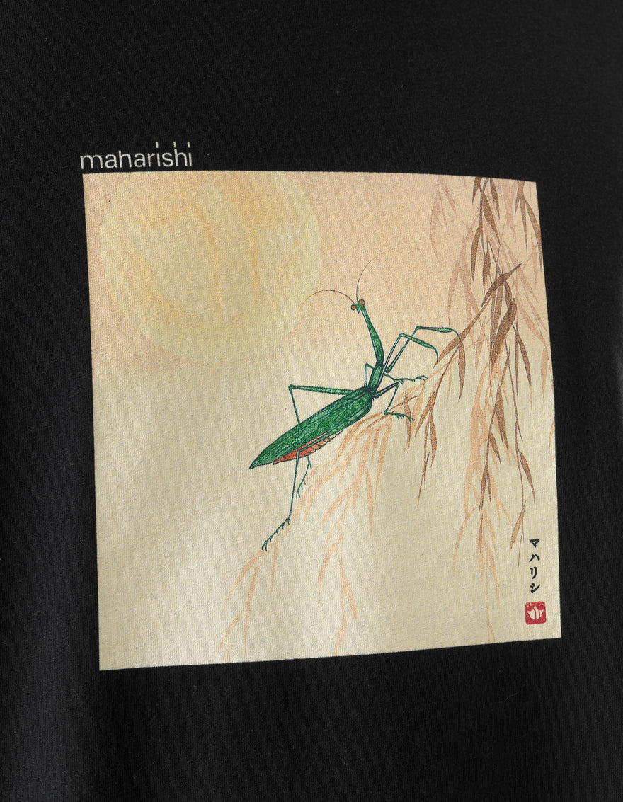 7554 Mantis and Temple Moon S/S T-Shirt Black